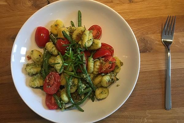 Gnocchi with Mint Pesto and Watercress