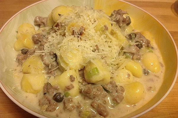 Gnocchi with White Bolognese