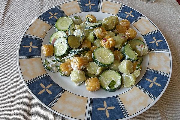 Gnocchi with Zucchini and Herb Cream