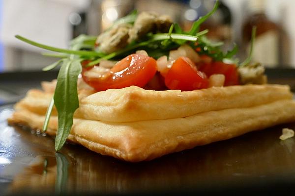 Goat Cheese Calzone with Fried Capers