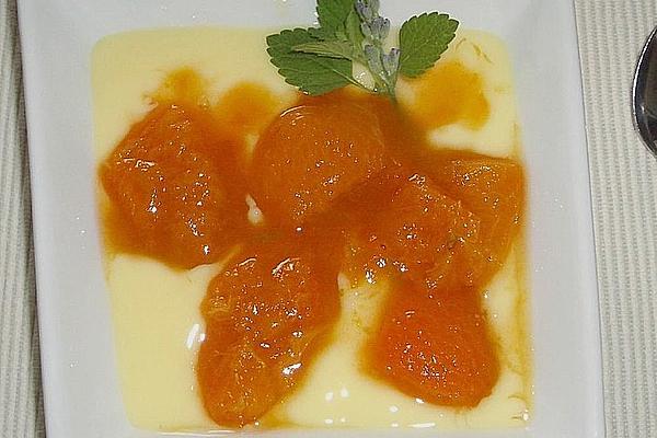 Goat Cheese Cream with Apricot Compote