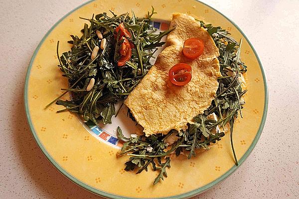 Goat Cheese Omelette with Rocket