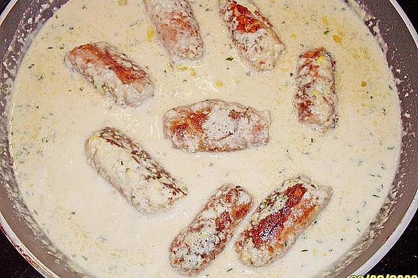 Gorgonzola – Roulades with Corn Sauce
