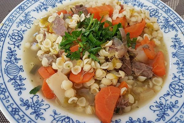 Grandma’s Broth Noodles with Beef Broth