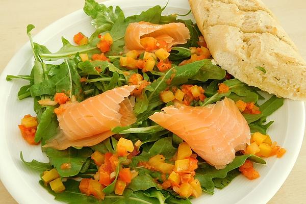 Gravlax with Rocket Salad