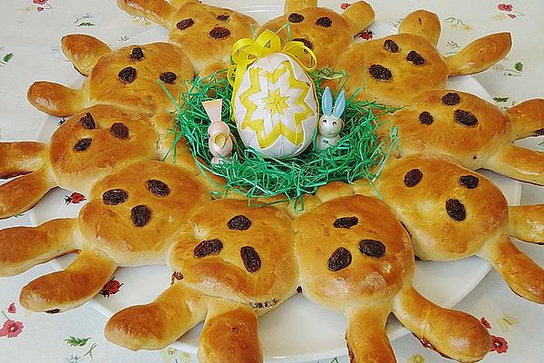 Great Grandmother`s Easter Bunny Wreath