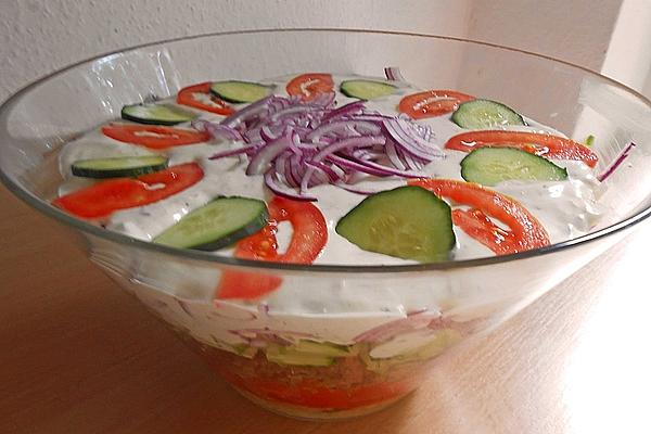 Greek Gyros – Layered Salad