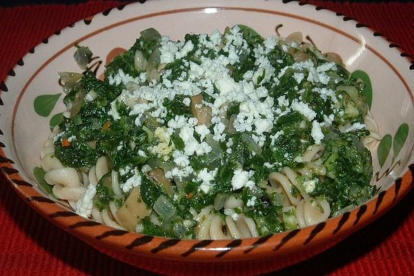 Greek Noodle Pan with Goat Cheese