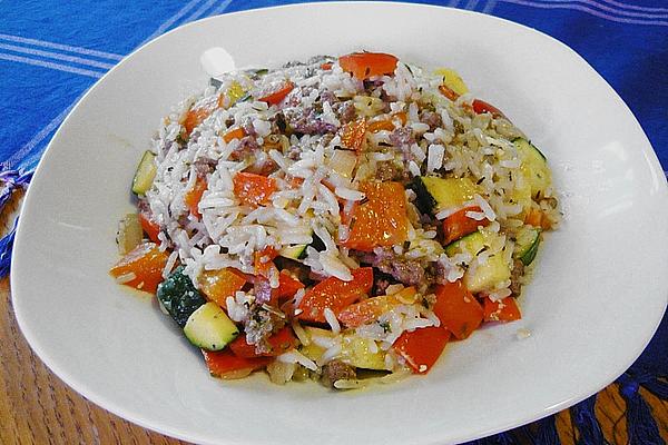 Greek Rice – Tartare – Vegetable Pan
