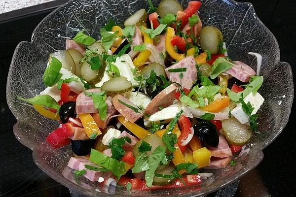 Greek Style Sausage Salad