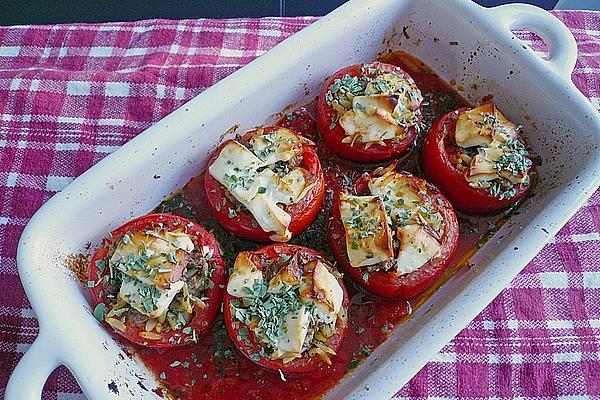 Greek Style Stuffed Tomatoes
