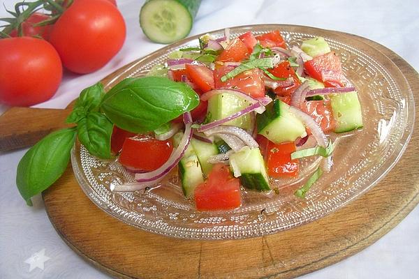 Greek Tomato and Cucumber Salad