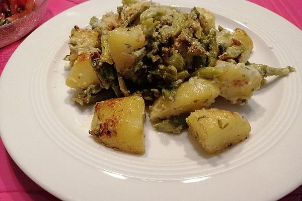 Green Asparagus and New Potatoes with Wild Garlic Pesto