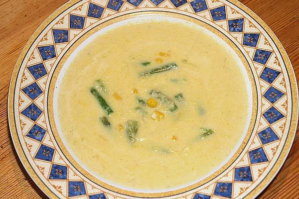Green Asparagus – Corn – Cream Soup