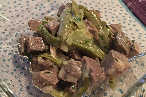 Green Bean Salad with Capers and Beef
