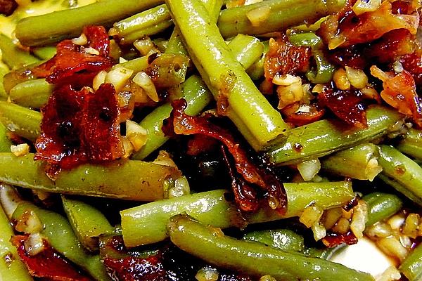 Green Beans with Brown Sugar and White Balsamic Vinegar