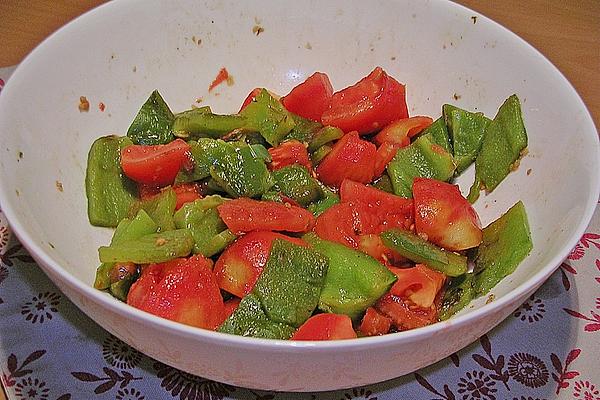 Green Peppers with Tomatoes