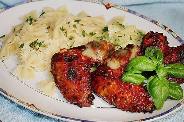 Grilled Chicken Wings in Garlic – Honey – Marinade