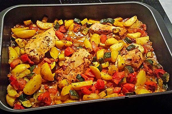 Grilled Chicken with Vegetables