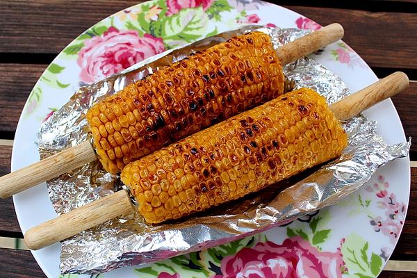 Grilled Corn on Cob with Chilli Honey Butter