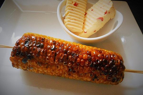 Grilled Corn on Cob with Lime Butter