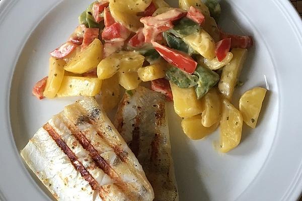 Grilled Pikeperch Fillets with Lemon Butter
