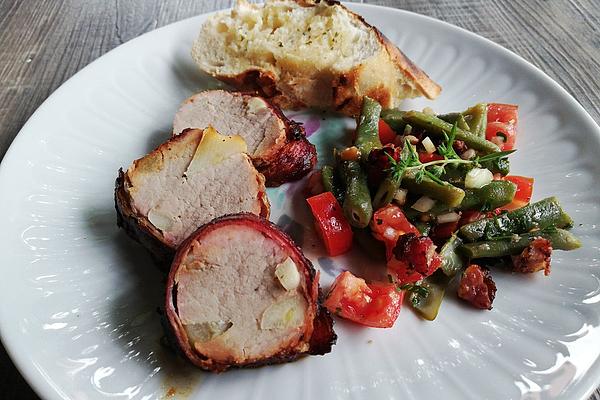 Grilled Pork Tenderloin with Garlic and Ham