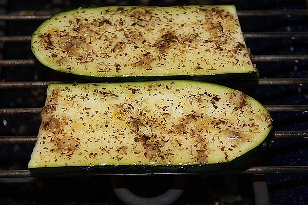 Grilled Zucchini with Herb Marinade