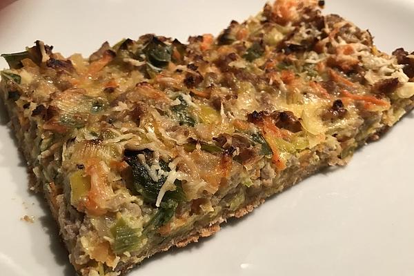 Ground Beef and Vegetable Quiche