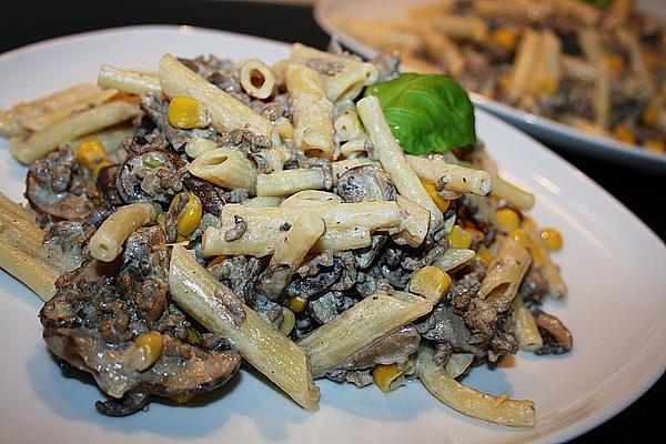 Ground Beef with Mushrooms and Corn