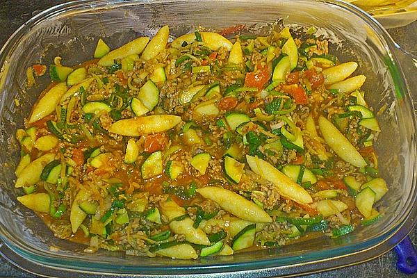 Hack – Casserole with Potato Noodles and Courgette