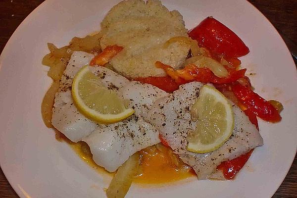 Halibut on Tomato and Fennel Vegetables