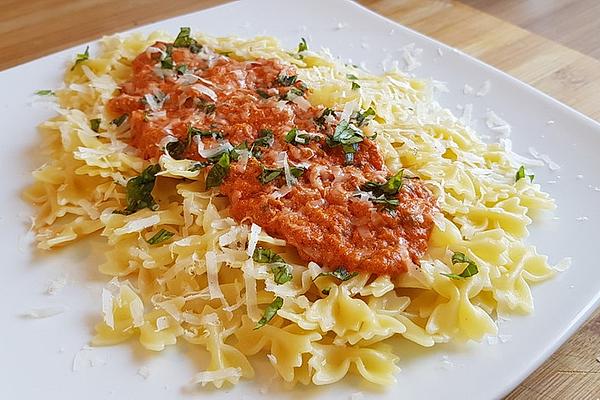 Heartbeat Pasta in Tuna and Herb Sauce