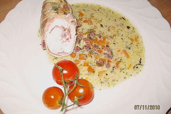 Hearty Filled Roulade from Chicken Breast Fillet