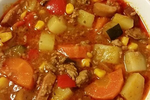 Hearty Minced Meat and Vegetable Stew