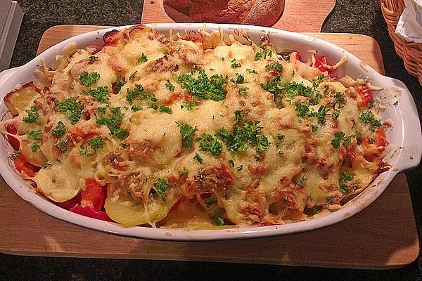 Hearty Vegetable Casserole with Cheese Crust