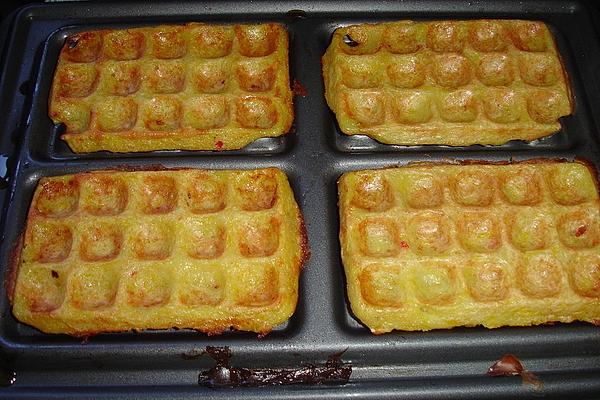 Hearty Waffles with Potatoes and Pumpkin