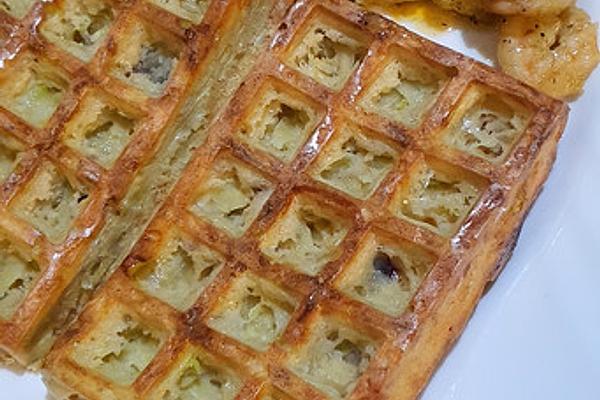 Hearty Waffles with Potatoes and Zucchini