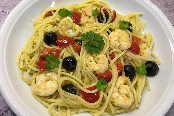 Herb Butter – Noodles with Shrimp