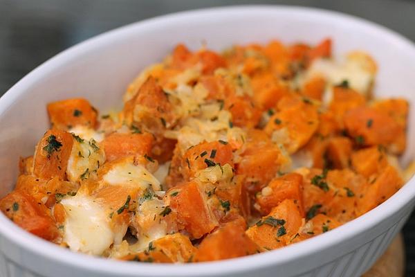 Herbal Sweet Potatoes with Mozzarella