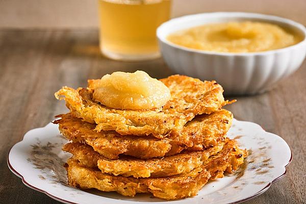 Hessian Potato Pancakes with Applesauce