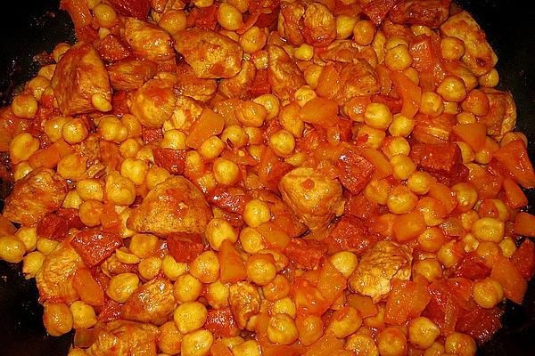 Hot Chickpeas with Chicken Breast