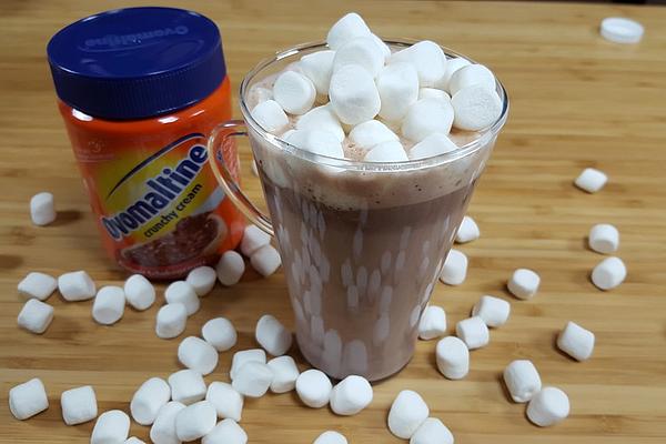 Hot Ovaltine Chocolate with Marshmallows