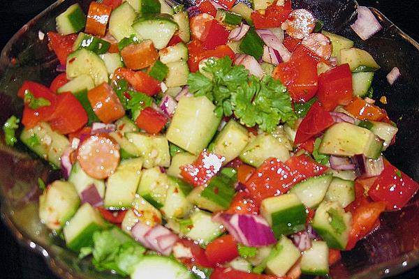 Hot Pepper and Cucumber Salad