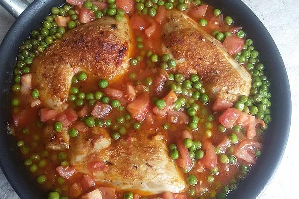 Hungarian Chicken with Green Peas