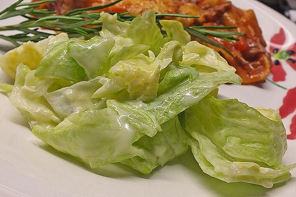 Iceberg Lettuce with Delicious Dressing