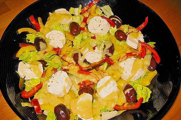 Iceberg Lettuce with Goat Cheese and Mustard – Honey Sauce