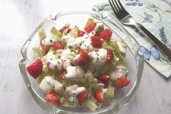 Iceberg Lettuce with Strawberries
