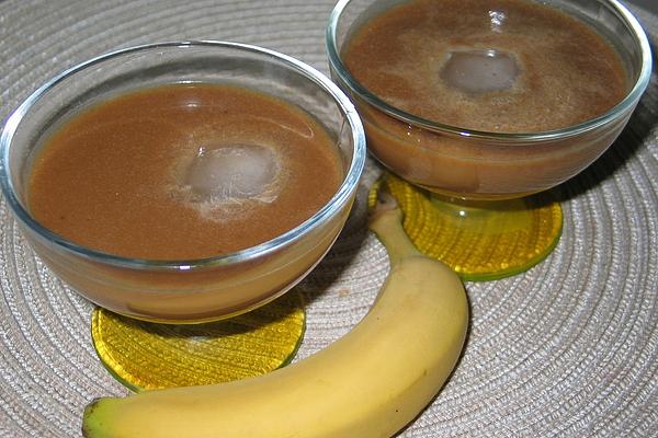 Iced Coffee with Coconut and Banana