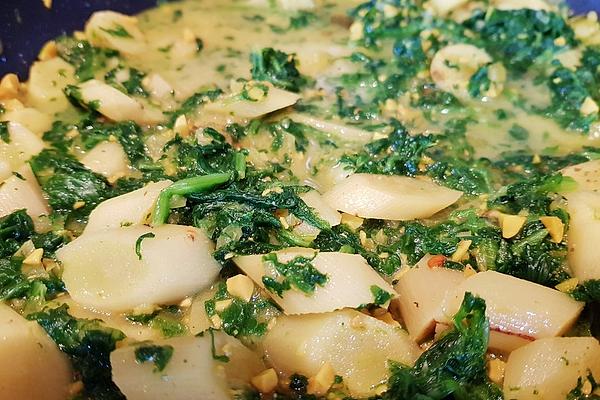 Indian Salsify Vegetables with Spiced Rice